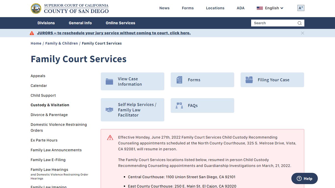 Family Court Services | Superior Court of California - County of San Diego
